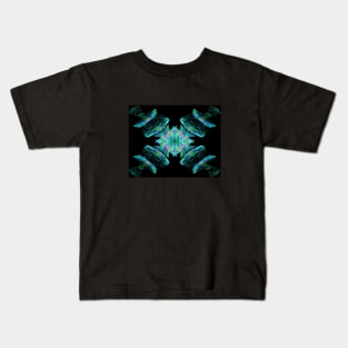 Sat-Teal-Light Kids T-Shirt